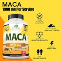 Organic Maca Root Black, Red, Yellow 1900 MG per Serving - 150 Vegan Capsules Peruvian Maca Root Gelatinized 100% Pure Non-GMO Supports Reproductive Health Natural Energizer