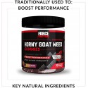 Force Factor Horny Goat Weed Gummies for Men, Natural Male Drive & Vitality Supplement with Ingredients for Superior Absorption, Delicious Passion Berry Flavor, Black, 90 Count