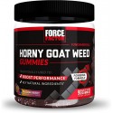 Force Factor Horny Goat Weed Gummies for Men, Natural Male Drive & Vitality Supplement with Ingredients for Superior Absorption, Delicious Passion Berry Flavor, Black, 90 Count