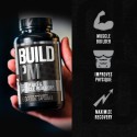 Build PM Night Time Muscle Builder & Sleep Aid - Post Workout Recovery & Sleep Support Supplement w/VitaCherry Tart Cherry, Ashwagandha, Melatonin, More - 60 Natural Veggie Pills