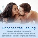 K-Y Natural Feeling Personal Lubricant with Hyaluronic Acid, 3.38 fl oz, Safe to Use with Latex Condoms, Moisturizing Water Based Formula (Packaging May Vary)