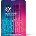 Lubricant for Him and Her, K-Y Yours & Mine Couples Lubricant, 3 fl oz, Couples Personal Lubricant and Intimate Gel, Sex Lube for Women, Men and Couples, Clear