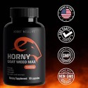 Horny Goat Weed for Men, Women 90 caps- Natural Energy, Performance Support Supplements - 1560mg per Serving - Maximum Strength with Maca, Tongkat Ali Root, Saw Palmetto, Panax Ginseng and Others