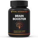 VITAL VITAMINS Brain Supplement Nootropics Booster - Enhance Focus & Mind, Boost Concentration, Improve Memory & Clarity for Men Women, Ginkgo Biloba,Dmae,Iq Neuro Energy, Vitamin B12 Bacopa Monnieri