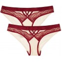 Iris & Lilly Women's Mesh Cheeky Hipster, Pack of 2