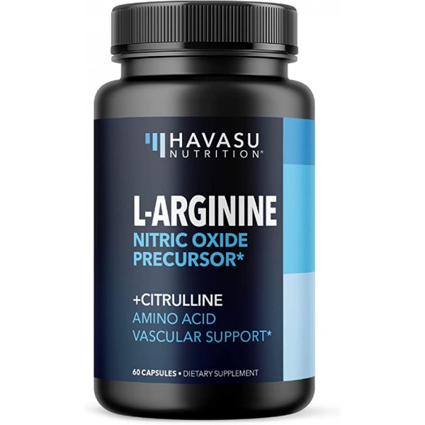 HAVASU NUTRITION L Arginine Male Enhancing Supplement from Nitric Oxide, 60 Capsules