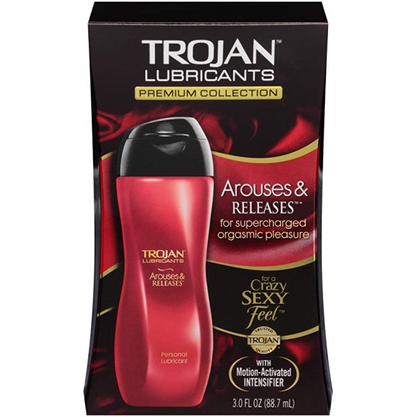 Trojan Arouses & Releases Personal Lubricant, 3 oz.