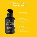 Max Potency CLA 1250 (180 Softgels) with 95% Active Conjugated Linoleic Acid | Weight Management Supplement for Men and Women | Non-GMO, Soy & Gluten Free