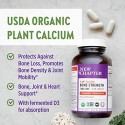 New Chapter Calcium Supplement – Bone Strength Organic Plant Calcium with Vitamin K2 + D3 + Magnesium, Vegetarian, Gluten Free - 120 Count (40 Day Supply)