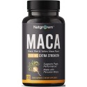 Organic Maca Root Powder Capsules 1500 mg with Black + Red + Yellow Peruvian Maca Root Extract Supplement for Men and Women - Vegan Pills