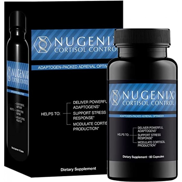 Nugenix Cortisol Control - Cortisol Manager and Adrenal Support Supplement for Men, 60 Capsules