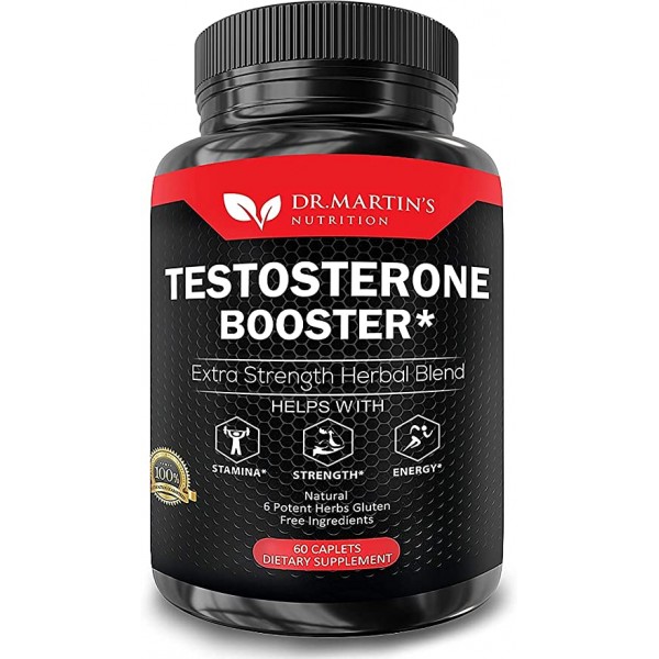 Extra Strength Testosterone Booster - Naturally Boost Your Stamina, Endurance, Strength & Energy for Men & Women - Burn Fat & Build Lean Muscle Mass Today