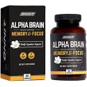 Onnit Alpha Brain Premium Nootropic Brain Supplement, 90 Count, for Men & Women - Caffeine-Free Focus Capsules for Concentration, Brain & Memory Support - Brain Booster Cat's Claw, Bacopa, Oat Straw