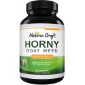 Horny Goat Weed for Male Enhancement - Extra Strength Horny Goat Weed for Men 1590mg Complex with Saw Palmetto Extract L Arginine Panax Ginseng and Tongkat Ali Extract Testosterone Supplement for Men