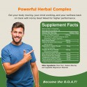 Horny Goat Weed for Male Enhancement - Extra Strength Horny Goat Weed for Men 1590mg Complex with Saw Palmetto Extract L Arginine Panax Ginseng and Tongkat Ali Extract Testosterone Supplement for Men