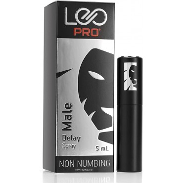 LEO PRO Desensitizing Delay Spray for Men: Non Numbing. Natural Climax Control to Last Longer in Bed - Maximized Sensation. Male Genital Desensitizer Spray: Helps Premature Orgasm | 50 Sprays (5mL)