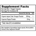 Fitcode Extra Strength Apple Cider Vinegar Pills, 500mg, Natural Digestion, Detox, & Immune Support Apple Cider Powder with Cayenne Pepper for Enhanced Cleansing & Weight Loss Support, 60 Capsules