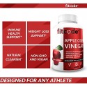 Fitcode Extra Strength Apple Cider Vinegar Pills, 500mg, Natural Digestion, Detox, & Immune Support Apple Cider Powder with Cayenne Pepper for Enhanced Cleansing & Weight Loss Support, 60 Capsules