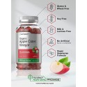 Organic Apple Cider Vinegar Gummies | 250 Gummies | Vegan, Non-GMO & Gluten-Free Supplement | USDA Certified Organic ACV | Apple Flavor | by Horbaach