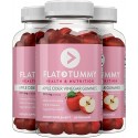 Flat Tummy Tea Apple Cider Vinegar Gummies, Detox & Support Gut Health with The Mother, Vegan, Non-GMO Made with Apples, Beetroot, Vitamin B9, Superfoods, Red, 60 Count, Pack of 3