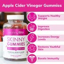 SkinnyFit Skinny Gummies Apple Cider Vinegar Gummies w/ The Mother, Healthy Weight, Immune Support, Vitamin B9, B12, Beetroot, Pomegranate, Vegan-Friendly, 60 Count