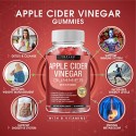 Apple Cider Vinegar Gummies - 1000mg Organic ACV with The Mother for Immune System, Detox & Cleanse, Gummy Alternative to Apple Cider Vinegar Capsules, for Men Women, 60 Gummies, toplux Supplement