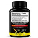 Organic Maca Root Powder Capsules 1500mg: 150 Vegan Pills with Black + Red + Yellow Peruvian Maca Root Extract Gelatinized, Energy & Mood Supplement for Men & Women + Black Pepper for Best Benefits