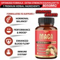 Maca Root Extract Capsules 8050 mg - Supplement For Stamina, Energy, Digestion & Immune Support - 7 Herbs Combined With Ashwagandha, Ginseng, Tribulus & More - 4 Month Supply