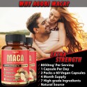 Maca Root Extract Capsules 8050 mg - Supplement For Stamina, Energy, Digestion & Immune Support - 7 Herbs Combined With Ashwagandha, Ginseng, Tribulus & More - 4 Month Supply